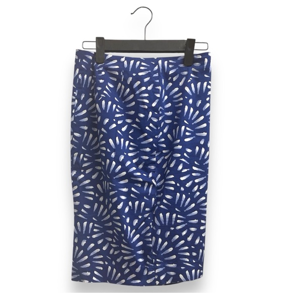 The Limited Women’s Royal Blue & White Print Pencil Skirt Size 2 - Picture 1 of 5